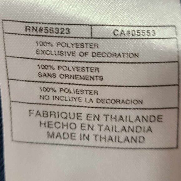 Nike Navy Blue White Vintage Exercise V Neck Tee size Large - Picture 8 of 8